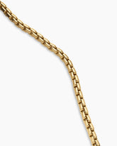Box Chain Necklace in 18K Yellow Gold, 7.5mm